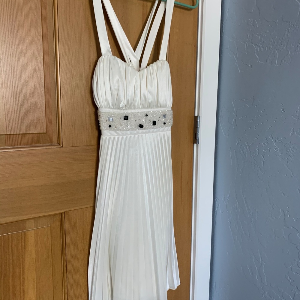 Fancy and Flowy White Dress